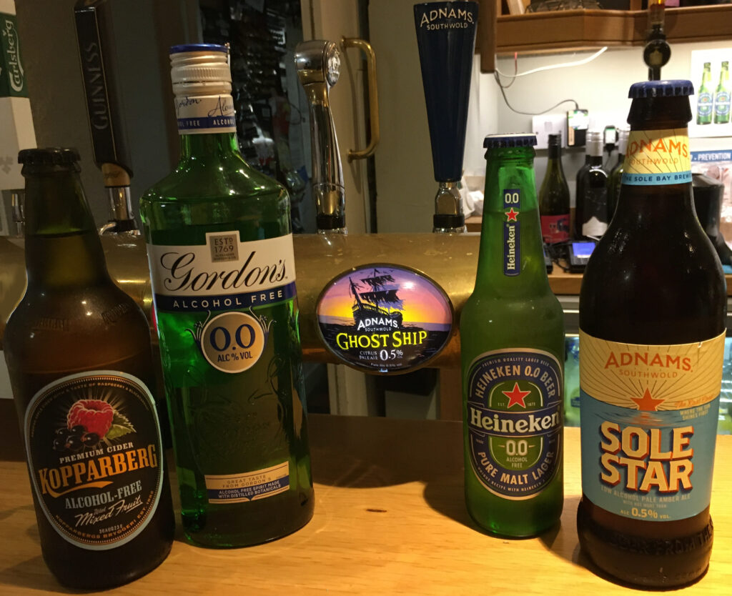 Low Alcohol Drinks On The Bar