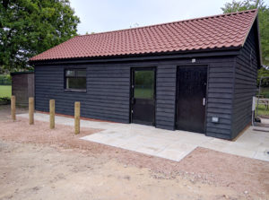 Shop, building work completed, view from pub carpark