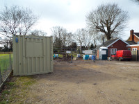Building Work in the Car Park for the Shop